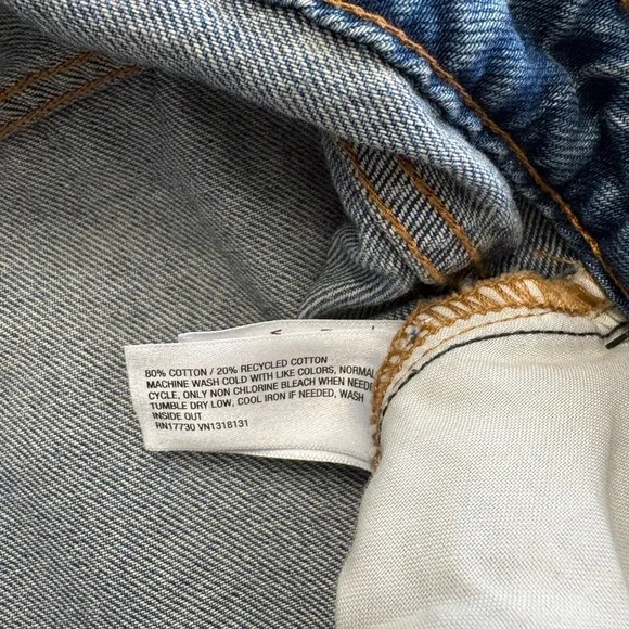 NWT Women’s Wild Fable Low Rise Baggy Jean, Sz 6, Rigid Denim - Picture 5 of 5